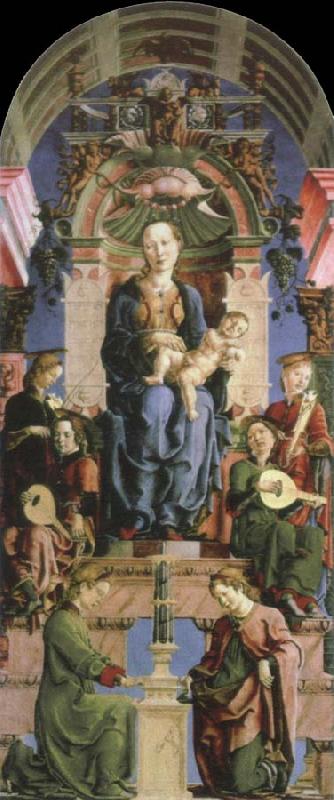 Cosimo Tura virgin and child enthroned